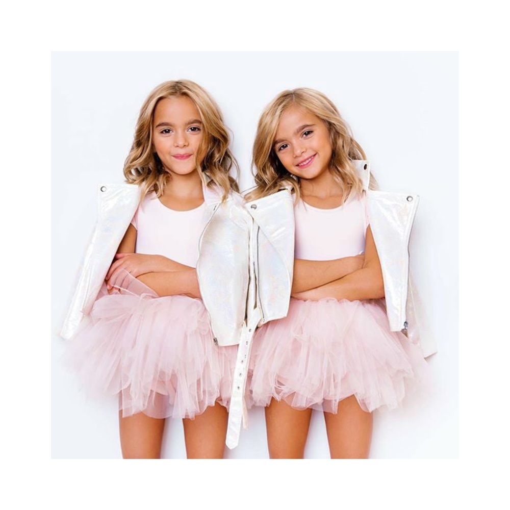 Iloveplum I love plum NYC Bestie BFF Tutu Dress girls Charming light Pink 4T